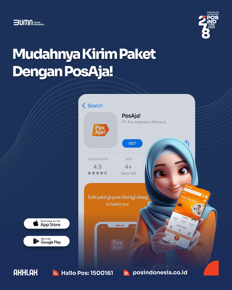 mudahnya kirim paket dengan pos aja